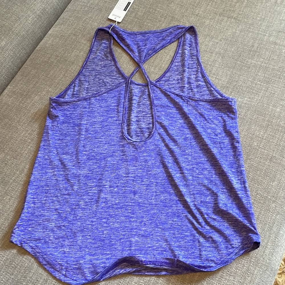 NWT! Aeuui Women's Purple Fitness Tank Top Size Large - Picture 2 of 3